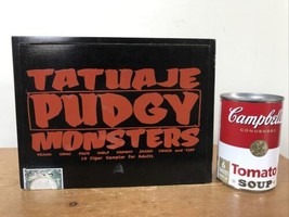Vintage Tatuaje Pudgy Monsters Black Red Empty Wooden Cigar Trinket Jewl... - $29.99