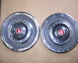 1966 PLYMOUTH BELVEDERE 14&quot; HUBCAPS OEM (2) - £58.03 GBP