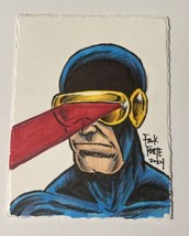 Cyclops X- men Marvel Comics  By Frank Forte Original Art Marker Drawing... - $28.05