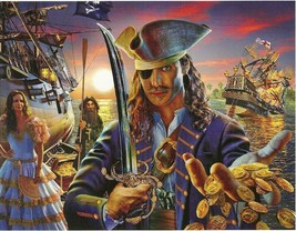 The Pirate Sword Ship Treasure 100 pc Bagged Boxless Jigsaw Puzzle - $9.90