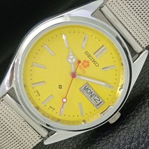 SEIKO EXPO 70 AUTOMATIC MENS 6309A REFURBISHED JAPAN YELLOW DIAL WATCH a... - $41.99