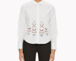 THEORY Womens Classic Shirt Weylend E Elegant Solid White Size S H0404527 - £67.79 GBP