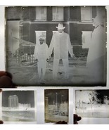 4 c1900 Euclid Beach Cleveland 5X7 GLASS NEGATIVES Trolly Downtown River... - $1,248.69 MXN