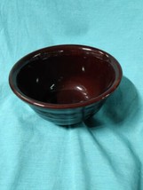 Vintage Marcrest Stoneware Bowl Brown Daisy and Dot Oven Proof 8” Wide 4” High - £11.21 GBP