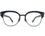 Dior Eyeglasses Frames DiorExquiseO2 2XB Black Blue Silver Round 50-18-145 - $178.19