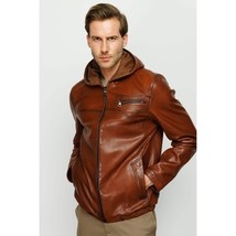The Byron Ribi Brown Leather Men Jacket image 3