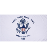 U.S. Coast Guard USCG Military Banner Flag 4-ft W x 2.5-ft H - $169.08 MXN