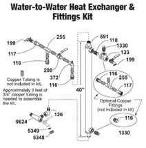 Central Boiler Water-to-Water Sidearm Heat Exchanger &amp; Fittings Kit - £245.86 GBP