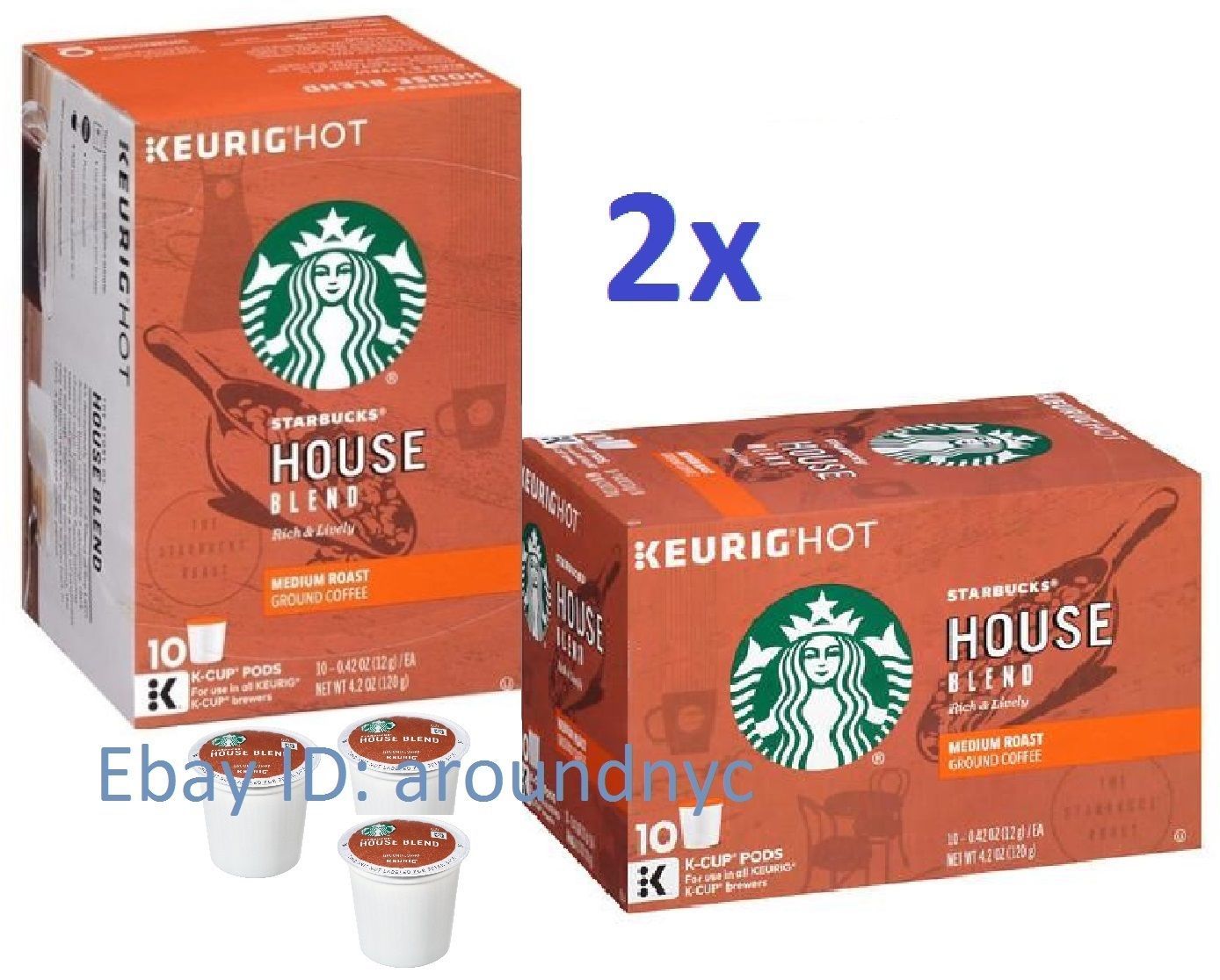 Starbucks House Blend Medium Roast Ground Coffee, K-Cup for Keurig K-Cup, 2 PACK - $21.66