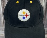 Pittsburgh Steelers Black &amp; Yellow Adjustable Trucker Hat - New - £11.40 GBP