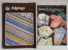 Lot Of 2 DMC & Coats Clark O.N.T Crochet Edging Vintage Pattern Books - $21.77