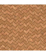 Sallie Tomato Natural Chevron Lite Cork Fabric 1/2yd - $43.84 CAD