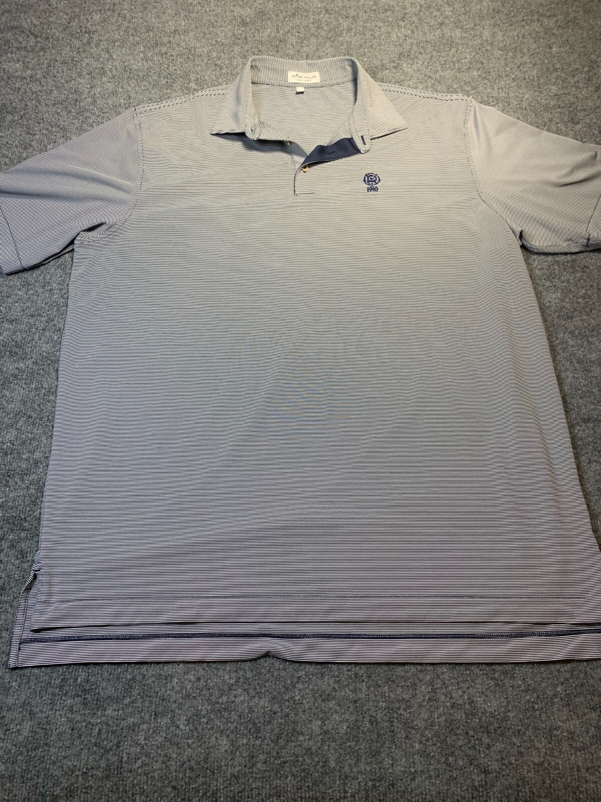 Peter Miller Shirt Men&#39;s Extra Large Summer Comfort Striped Polo - £29.78 GBP