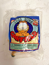 2001 Wendy&#39;s 100% Pure Garfield Suction Cup Pull String 4&quot; toy sealed - $6.93