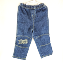 Disney Kids Toddler Casual Elastic Waist Straight Denim Jeans Blue - Siz... - £6.30 GBP