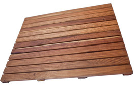 Solid Premium African Teak Wood Floor Mat Grade-A 36 x 20 - £112.21 GBP