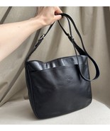 Vintage Longchamp Black Leather Crossbody/ Shoulder Bag - $2,503.03 MXN