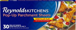 Kitchens Pop-Up Parchment Paper Sheets, 10.7X13.6 Inch, 30 Sheets - $6.27+