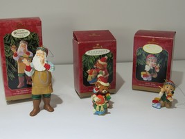 Lot of 3 1999 Hallmark Ornaments Arctic Artist, Mary&#39;s Bears, Toymakers Gift NIB - £14.09 GBP