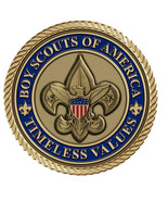 Boy Scout of America Medallion for Box Cremation Urn/Flag Case - 3 Inch Diameter - $109.99