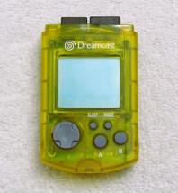 Official Sega Dreamcast Yellow VMU Visual Memory Card /w New Batteries H... - £109.89 GBP