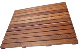 Solid Premium African Teak Wood Floor Mat Grade-A 32 x 20 - $119.95