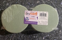 FLORAL SUPPORT GREEN FOAM ARRANGER ROUNDS (2 PK) 4.3” X 1,6” Each Unopen... - £6.30 GBP