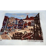 Vtg Artcraft Concepts Embroidery Long Stitch Crewel Western Town  Comple... - $366.83 MXN