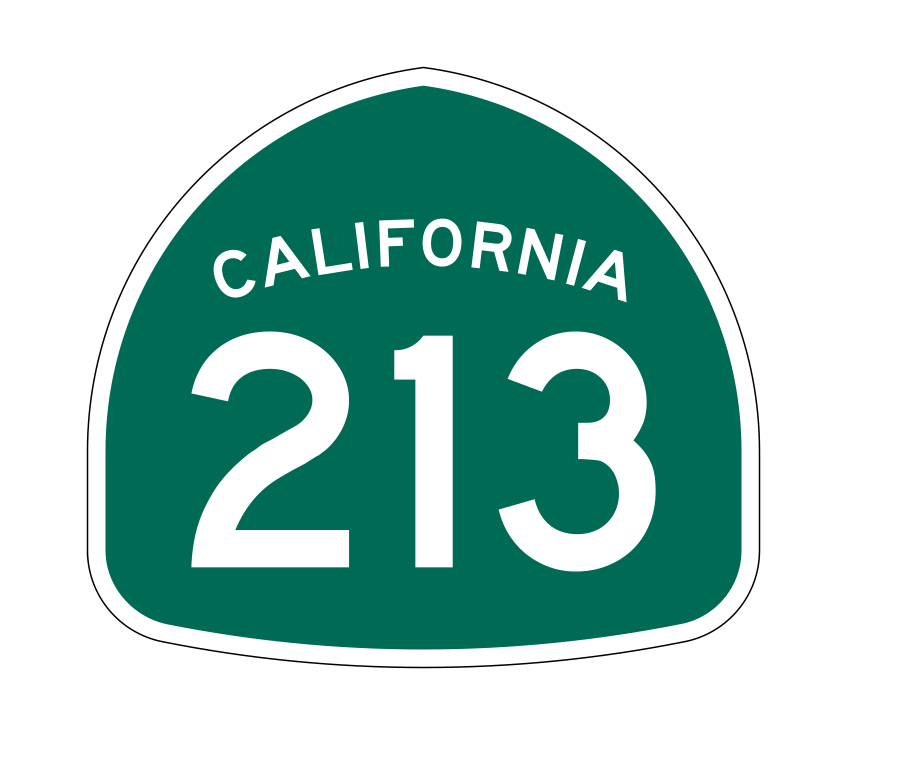 Primary image for California State Route 213 Sticker Decal R1269 Highway Sign