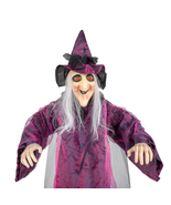 71-Inch Talking Hanging Witch – Life-Size Halloween Decoration for Home ... - €36,76 EUR