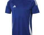 Adidas Tiro 24 Jersey Men&#39;s Soccer T-shirt Football Tee Blue Asia-Fit NW... - £32.50 GBP