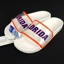 FOCO University of Florida Gators Slides White / Clear Womans Small Sandals - $17.81