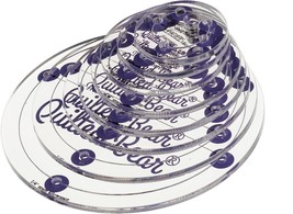 The Quilted Bear Circle Quilting Templates Set of 8 Non Slip Acrylic Quilt  - $556.69 MXN