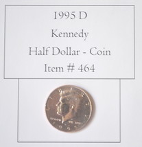 1995 D, Kennedy Half Dollar, #464, half dollars, vintage money, old coin... - $10.15
