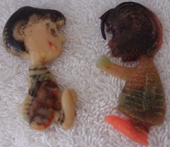 Vintage Thing Maker Lucy &amp; Linus Rubber Figures Made From Thing Maker - £3.91 GBP