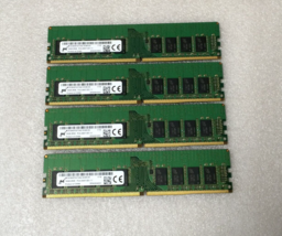 Micron 64GB (4X16GB) DDR4 2400MHz 2RX8 PC4-2400T-EE1-11 Ecc Ram (Not Registered) - £153.78 GBP
