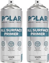 Polar All Surface Primer Matt White - 2 x 400ml - Multi Surface Spray - ... - $642.79 MXN