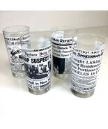 Set of 4 Spokane Daily Chronicle Spokesman Review Newspapers Vtg Bar Gla... - $903.91 MXN
