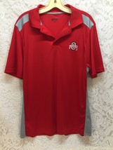 Ohio State Buckeyes Football Polo Shirt OSU Authentic Apparel Size M - £10.64 GBP