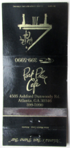 Park Place Cafe  Atlanta, Georgia Restaurant Piano Bar 30 Strike Matchbook Cover - £1.37 GBP