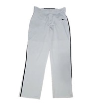 Nike Dri Fit Baseball Pants Men’s Size Large White W/ Blue Stripe - £11.59 GBP