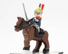 French Cuirassier Horse Napoleonic Wars Battle of Waterloo 2pcs Minifigure Toys - £5.09 GBP
