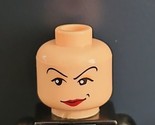 LEGO Batman Minifigure Head Catwoman Red Lips Dual Face Gray Glasses/Gog... - $28.49
