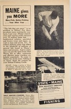1949 Print Ad State of Maine Development Commission Fishing Portland,Maine - £11.84 GBP