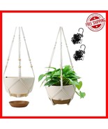 Versatile 10-Inch Self-Watering Hanging Planters - Includes Two Stylish ... - $770.81 MXN