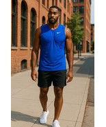 NWT $70 NIKE Pro Vapor Speed 2 Sleeveless Padded Top Blue 889175-493 Siz... - $430.24 MXN