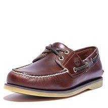 Timberland Men&#39;s Classic 2-Eye Boat Shoe, Rootbeer/Brown, 10 M - £110.26 GBP+