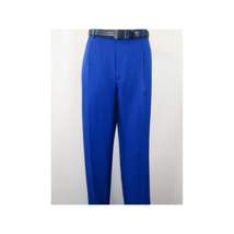Men 2pc Walking Leisure Suit Short Sleeves By DREAMS 256-21 Solid Royal Blue image 3