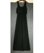 Womens Small Black Floor Length Dress Size S Stretchy Formal Casual Cute... - £11.64 GBP