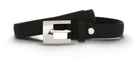 Vegan belt elegant with buckle nubuck effect solid pattern sustainable fashion - £34.04 GBP